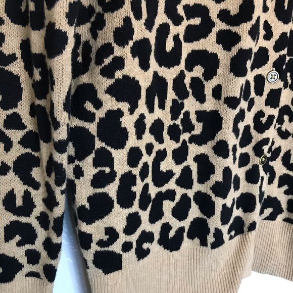 a.n.d Cardigan Sweater animal print XL - Picture 3 of 5